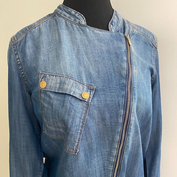 7 For All Mankind Denim Blouse - Picture 4 of 9